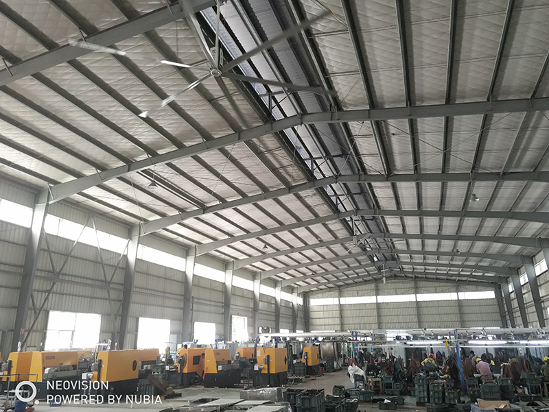 深圳龙岗大型工业节能风扇安装工程-厂家安装